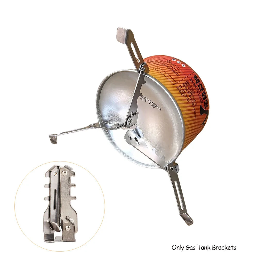 1Pc Camping Gas Tank Bracket Burner Outdoor Stove Tools Bottle Shelf Stand Tripod Folding Canister Stand Camping Equipment