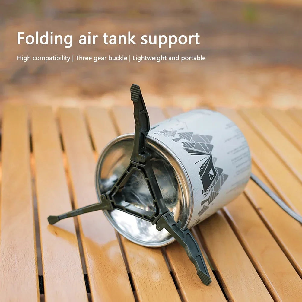 Portable Gas Canister Stand Universal Tripod Folding Frame Outdoor Camping Gas Tank Stove Base Holder Camping Supplies