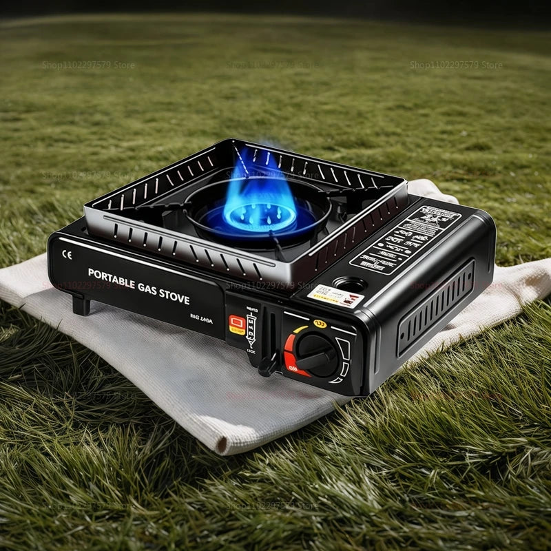 Portable cartridge stove: A multi-functional outdoor barbecue stove, suitable for camping and an essential item for gatherings.