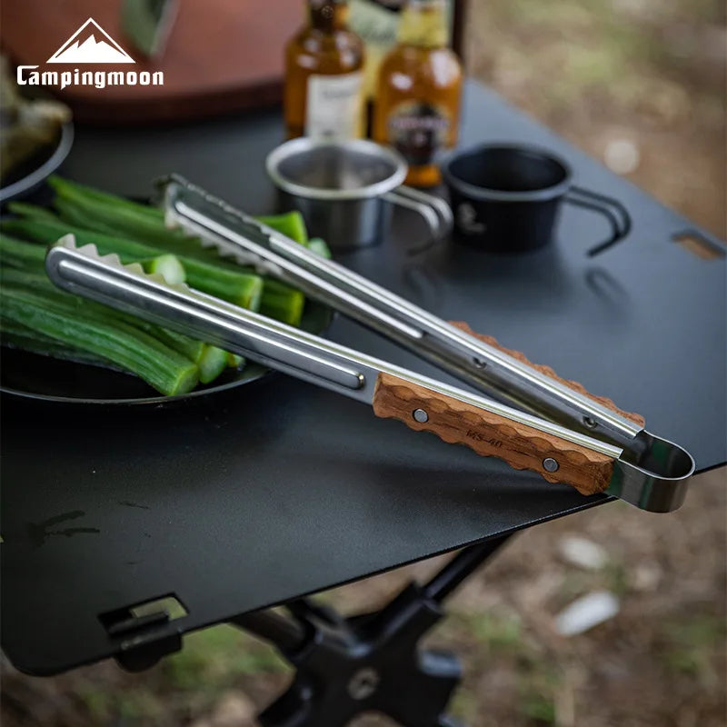 Outdoor Camping Kitchenware Cookware Serving Tongs Barbecue Clip Clamps Bbq Food Tongs Stainless Steel Bbq Food Clip Clamps