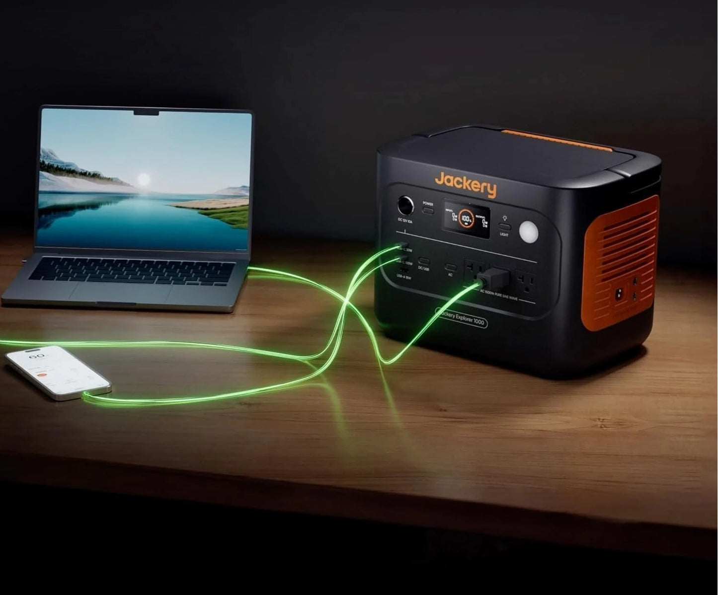 Explorer 1000 v2 Portable Power Station,1070Wh LiFePO4 Battery,1500W AC/100W USB-C Output, 1 Hr Fast Charge