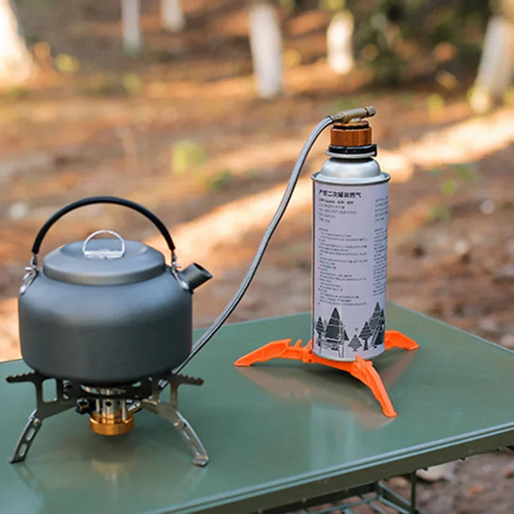 Portable Gas Canister Stand Universal Tripod Folding Frame Outdoor Camping Gas Tank Stove Base Holder Camping Supplies