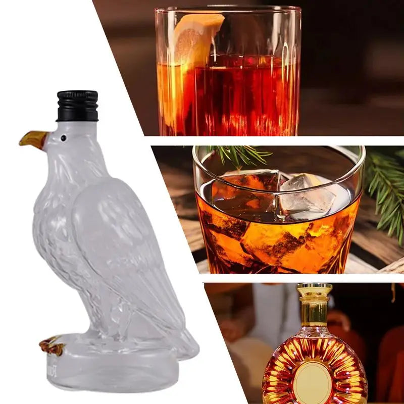 Eagle Liquor Decanter Dad Husband Glass Whiskey Decanter Bottle Exquisite Eagle Liquor Bottle Fun Home Decoration for Holidays