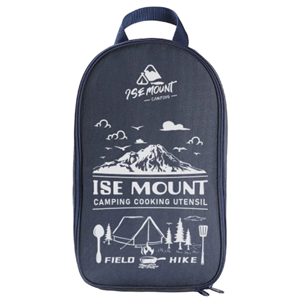 Kitchen Utensil Storage Bag Portable Cookware Storage Bag Large Capacity Picnic BBQ Tableware Pouch Outdoor Camping Supplies