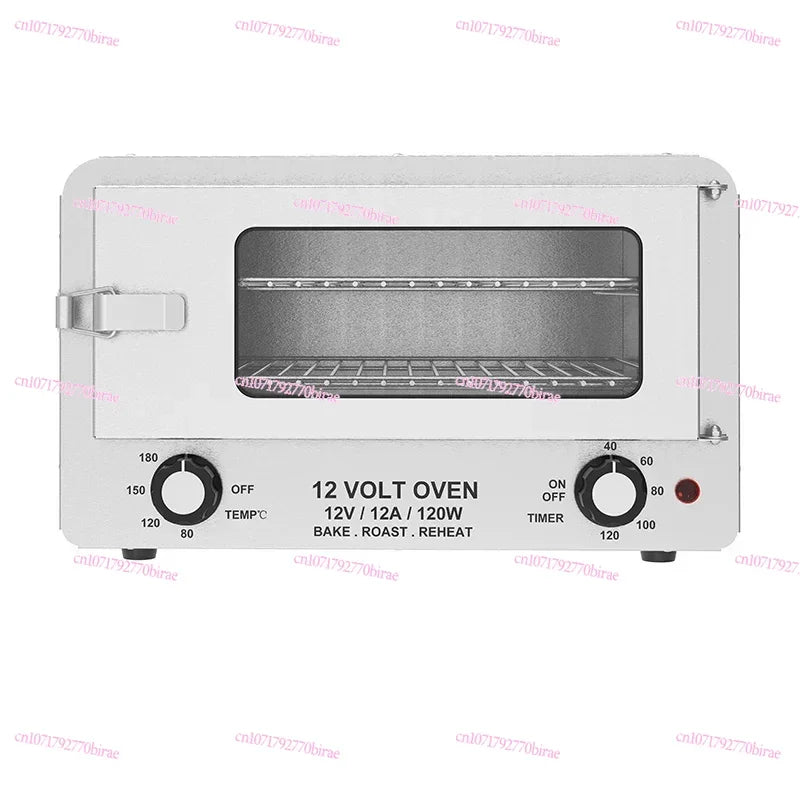 6L 12V 120W Electric Mini Vehicle Roaster Box 12v Dc Microwave Oven Car Portable Toaster Oven for Outdoor Camping