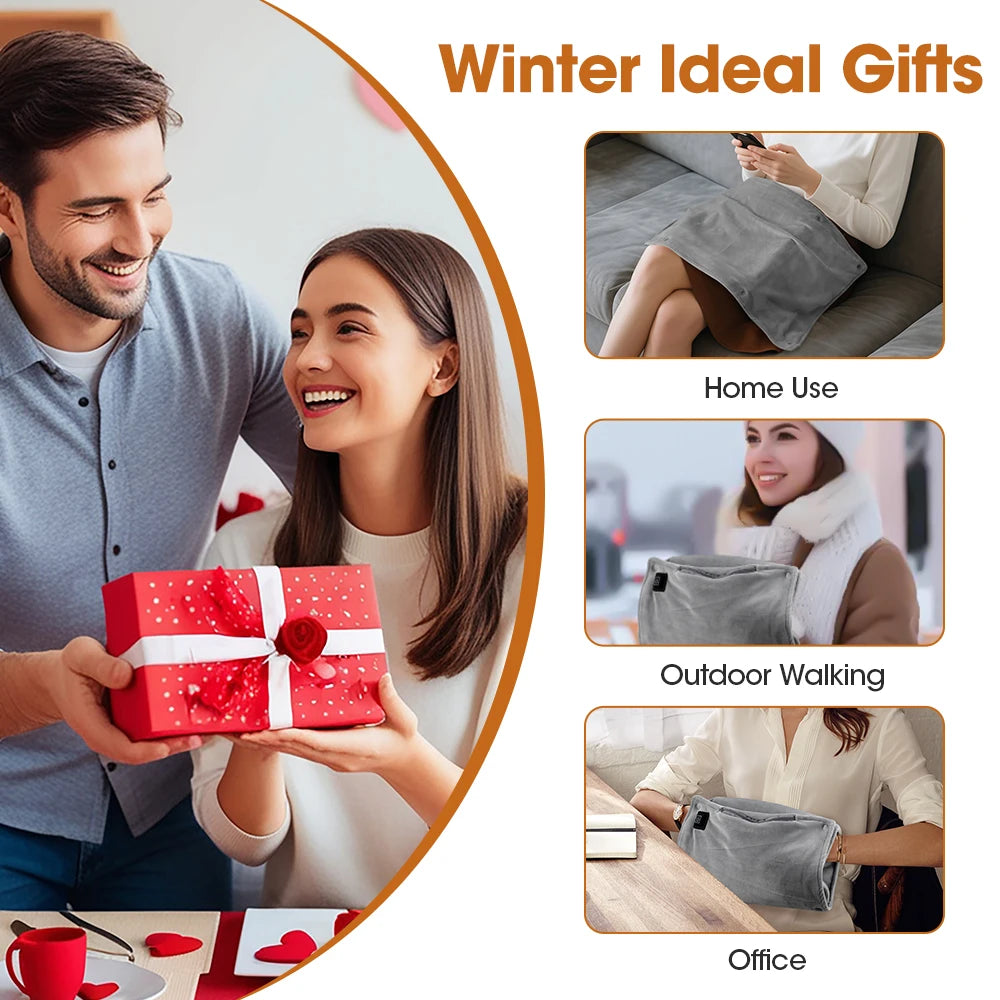 Electric 3-speed Temperature Graphene Hand Warmer Heating Pad for Body Back Abdomen Keep Warming Hot Compress Winter