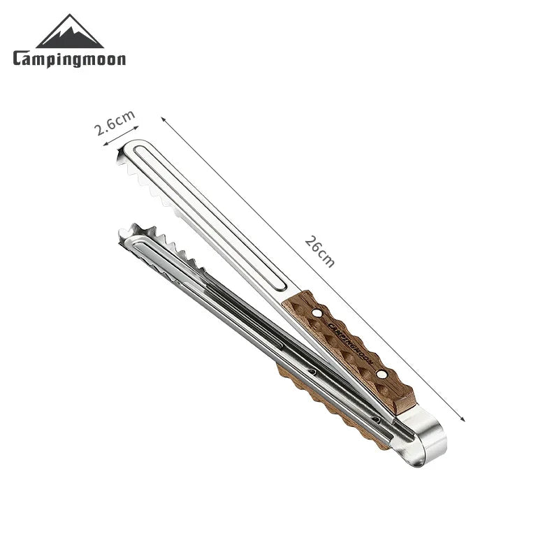 Outdoor Camping Kitchenware Cookware Serving Tongs Barbecue Clip Clamps Bbq Food Tongs Stainless Steel Bbq Food Clip Clamps