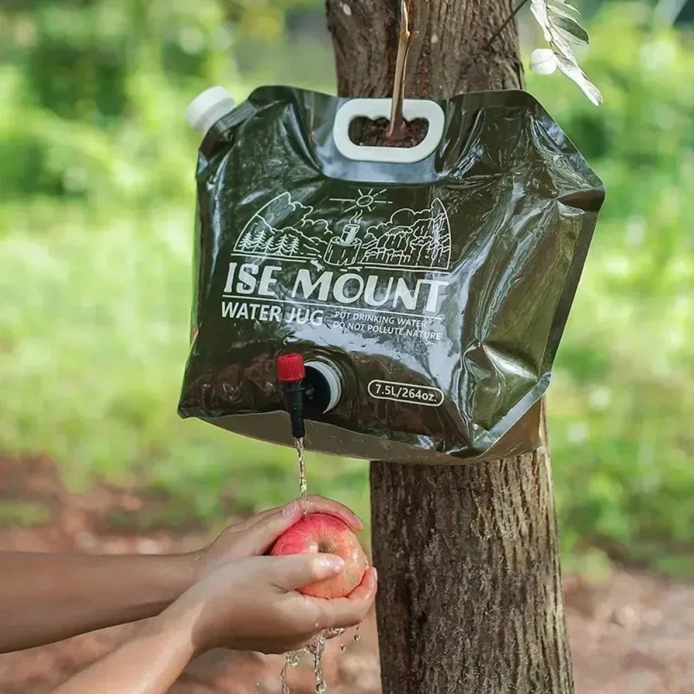 Folding Water Storage Bag Outdoor 7.5L Large Capacity Folding Water Storage Portable Practical High Sealing Water Storage Bag