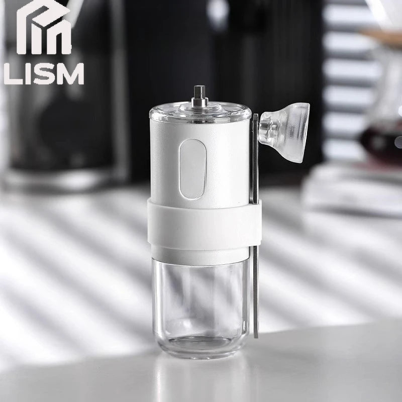 Portable Manual Coffee Bean Grinder with Conical Ceramic Burr Foldable Coffee Grinder for Outdoor Travel Adjustable Coarseness