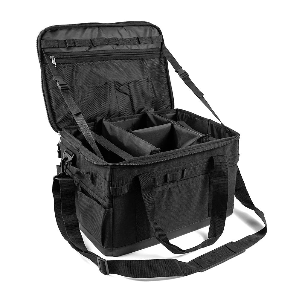 Large Zipper Camping Bag Anti-crash Stove Cookware Carrying Bag Multifunctional Durable Camping Accessories Storage Organizer