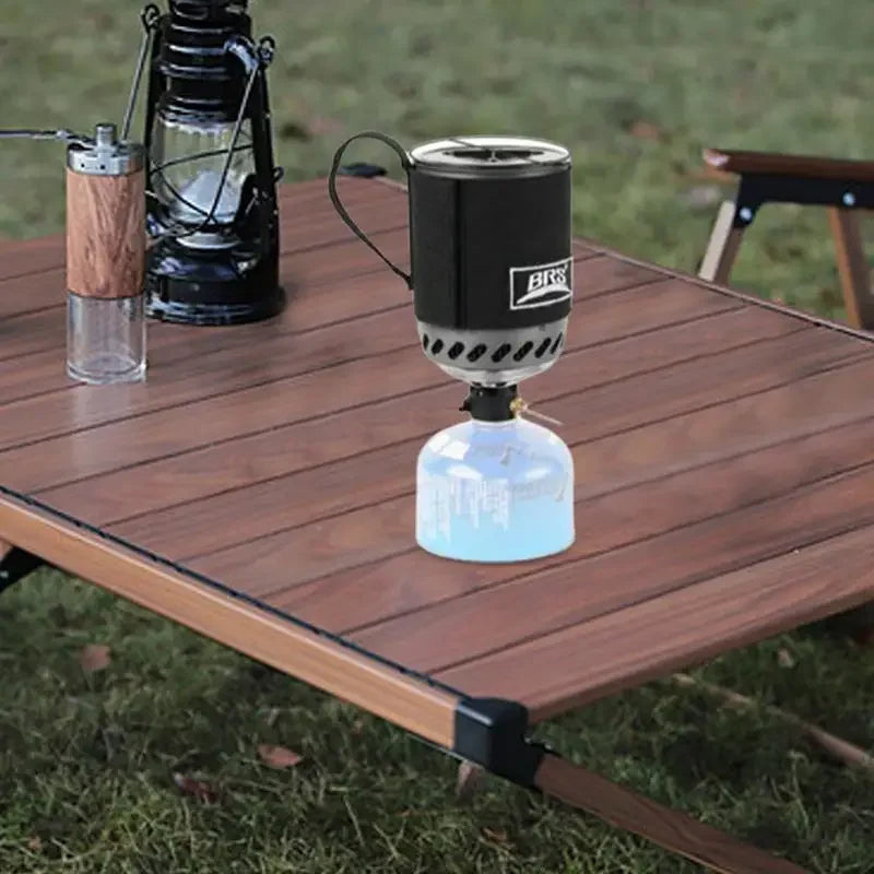 BRS Camping Pot Stove With Heat Exchanger BRS-61 Jet Boil Gas Stove Quick Burn Coffee Cup Furnace Backpacking Camp Burner
