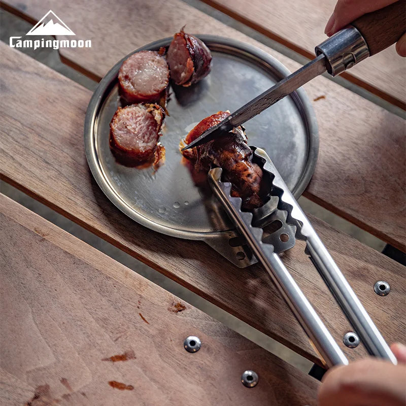 Outdoor Camping Kitchenware Cookware Serving Tongs Barbecue Clip Clamps Bbq Food Tongs Stainless Steel Bbq Food Clip Clamps