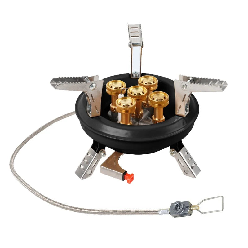 BRS-201A Portable Camping Gas Stove 16000W High Pressured Propane Butane Gas Burner Outdoor Emergency Stove with Piezo Ignition