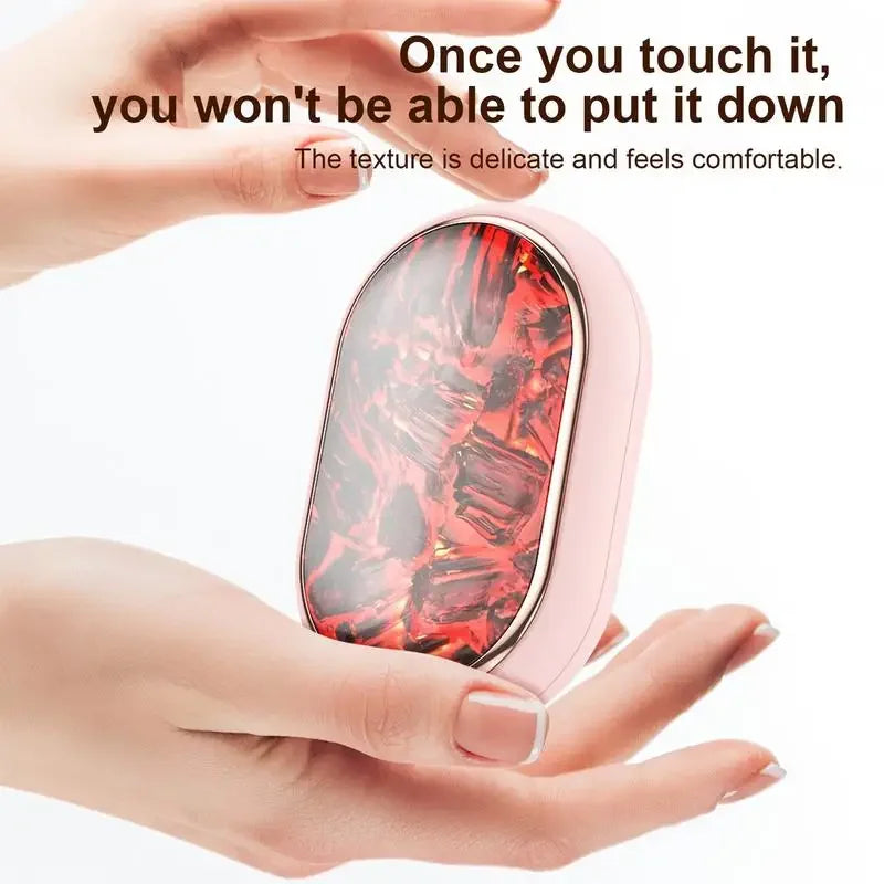 Pocket Hand Warmer Portable Mini Hand Heater With Burning Flame Design Lamp Fast Heating Hand Warmer Winter Supplies