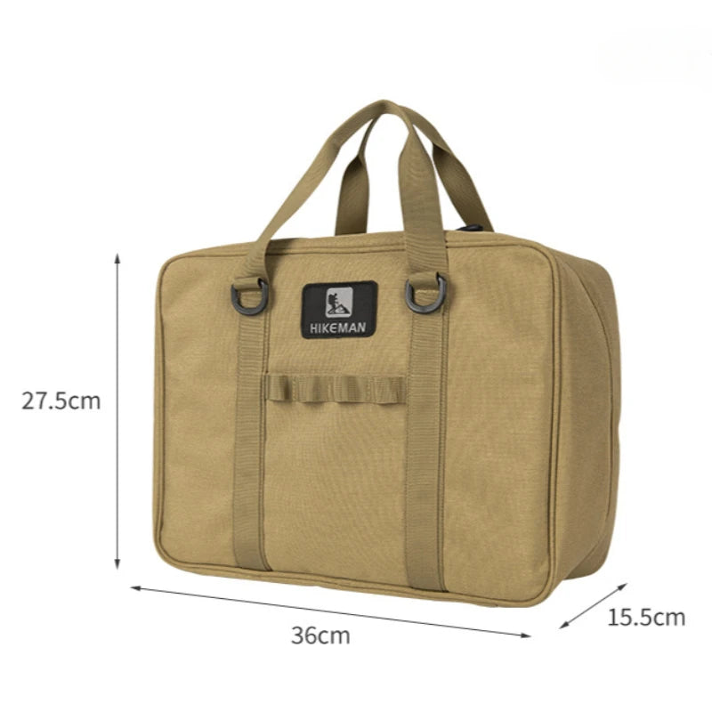 Outdoor Cassette Stove Gas Tank Storage Bag Large Capacity Camping Baking Pan Cookware Storage Bag Thickened Anti-Collision Bag
