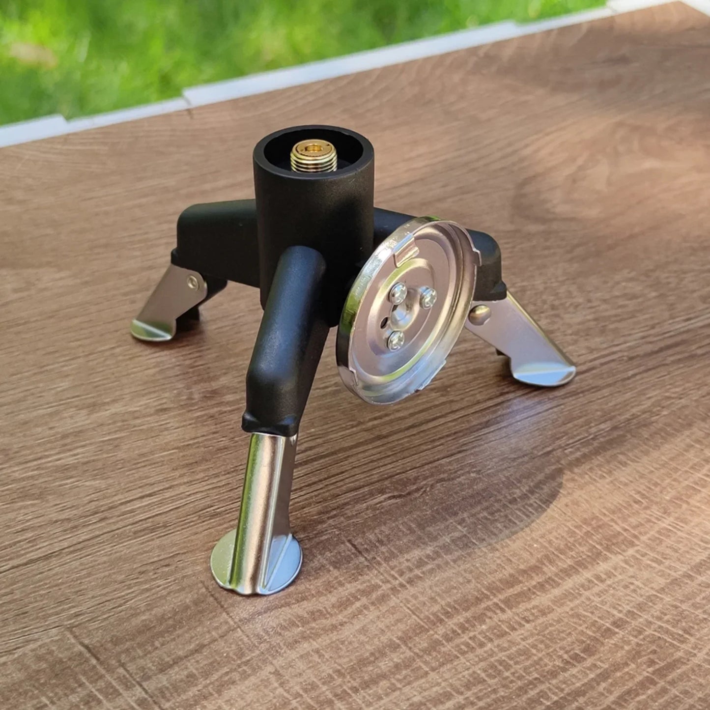 Three Legs Gas Tank Adapter Outdoor Tripod Gas Stove Connector Ultralight Tank Stand Adapter Camping Hiking Equipment