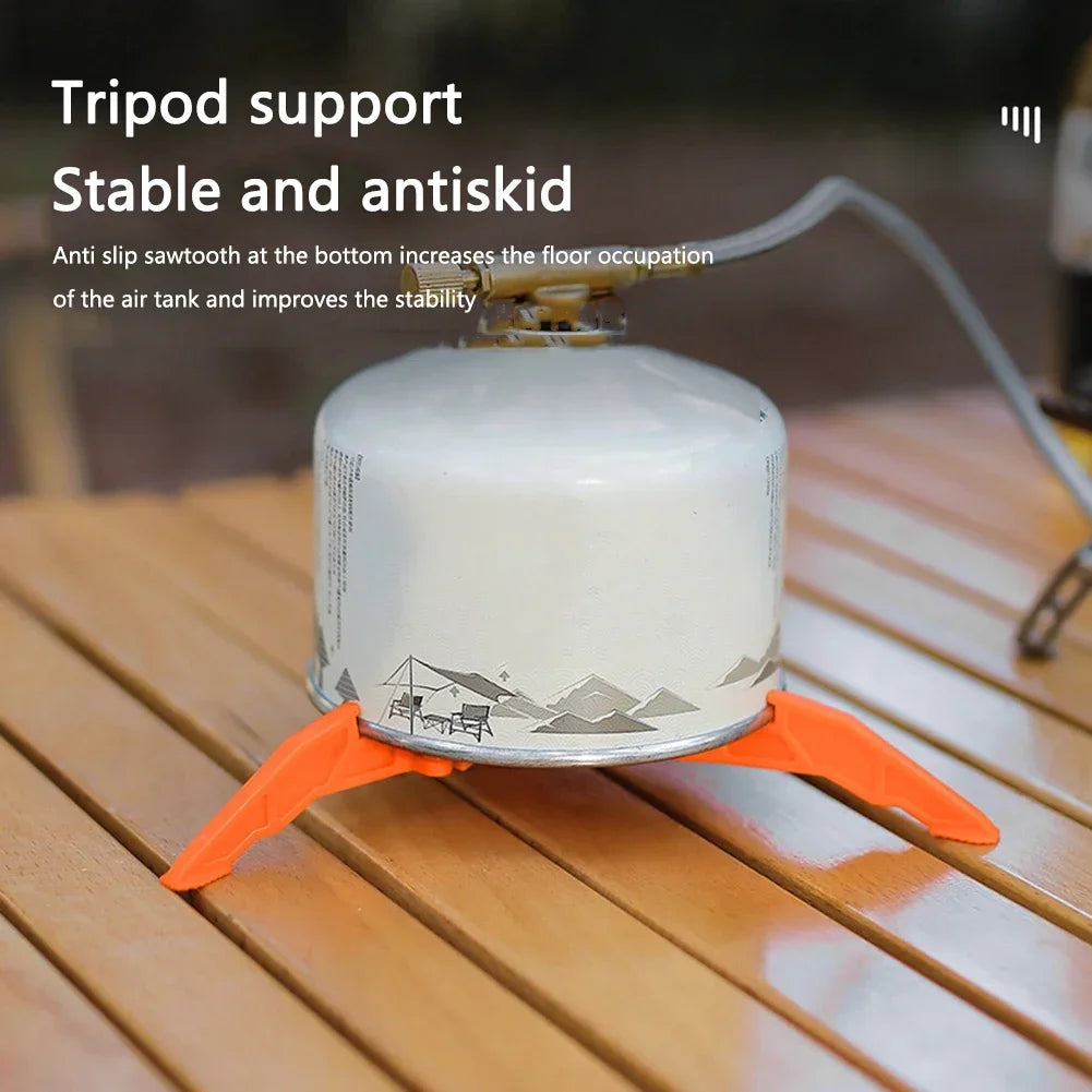 Portable Gas Canister Stand Universal Tripod Folding Frame Outdoor Camping Gas Tank Stove Base Holder Camping Supplies