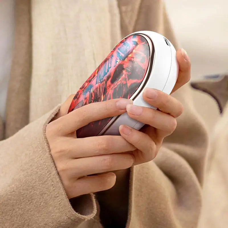Pocket Hand Warmer Portable Mini Hand Heater With Burning Flame Design Lamp Fast Heating Hand Warmer Winter Supplies