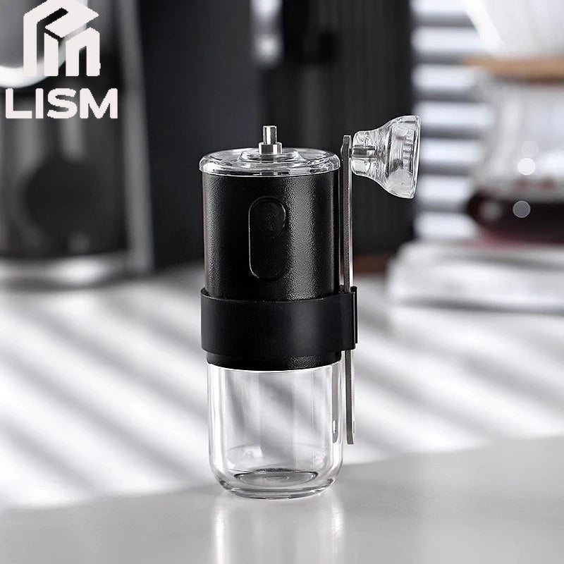 Portable Manual Coffee Bean Grinder with Conical Ceramic Burr Foldable Coffee Grinder for Outdoor Travel Adjustable Coarseness