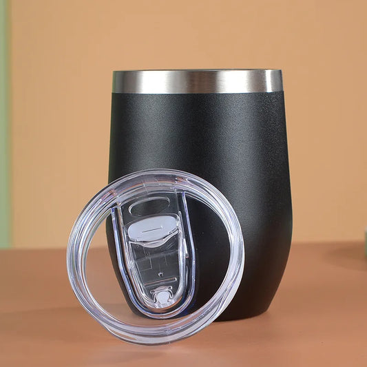 350ml Eggshell Wine Glass Stainless Steel Thermos Bottle Beer Mugs Thermal Cup for Beers Insulated Coffee Cup Travel Tumbler