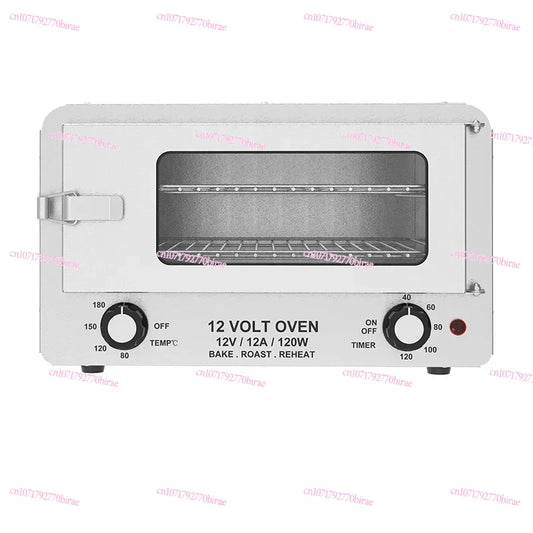 6L 12V 120W Electric Mini Vehicle Roaster Box 12v Dc Microwave Oven Car Portable Toaster Oven for Outdoor Camping