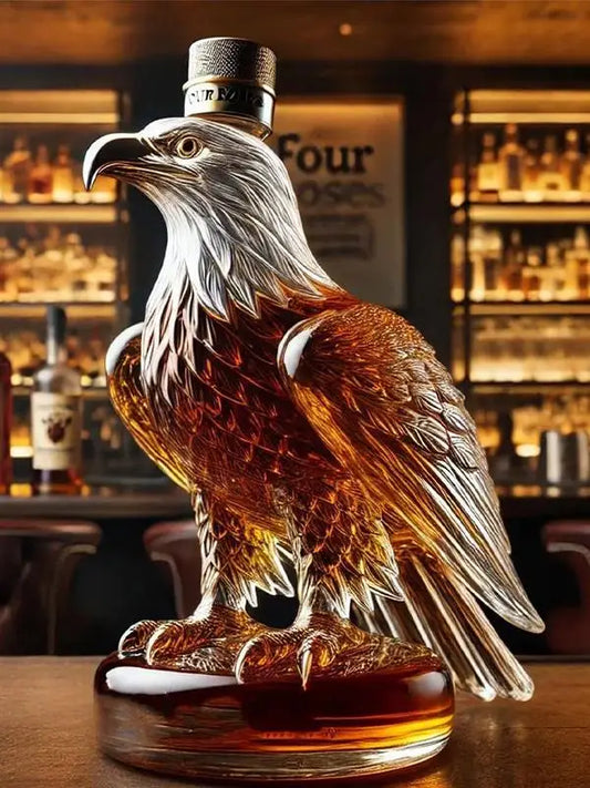 Eagle Liquor Decanter Dad Husband Glass Whiskey Decanter Bottle Exquisite Eagle Liquor Bottle Fun Home Decoration for Holidays