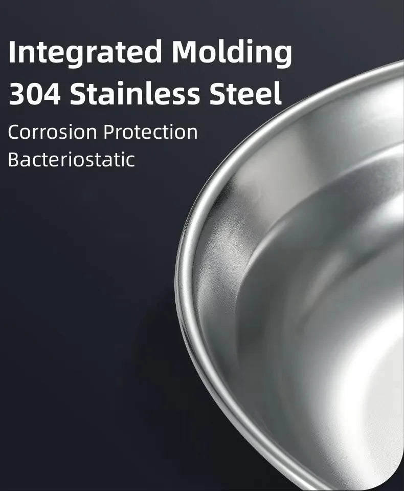 CAMPINGMOON Stainless Steel 304 Bowl Plate Dish Camping Cookware Set Japan Korea Style BBQ Outdoor Dish 8 Piece With Plate Set