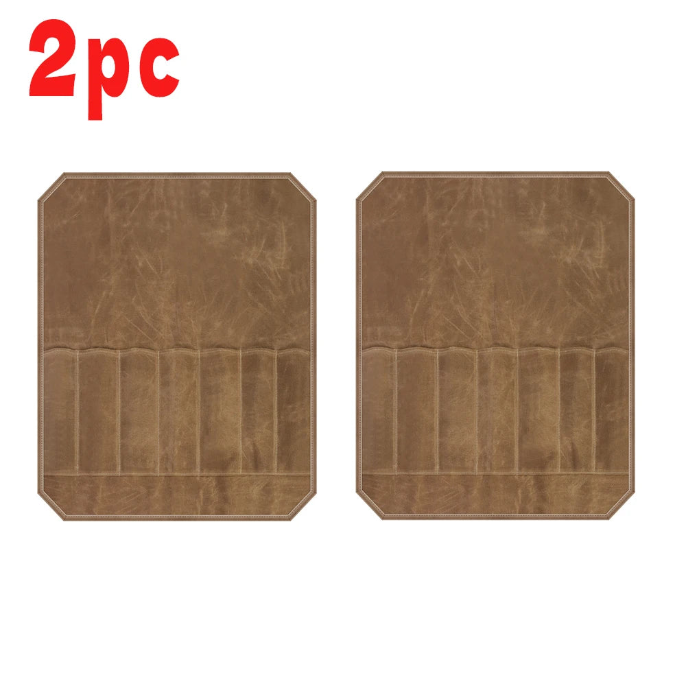 Chef Knife Bag Kitchen Roll Bag Heavy Duty Canvas Waxed Canvas Portable Durable Waterproof Knife Storage Camping BBQ