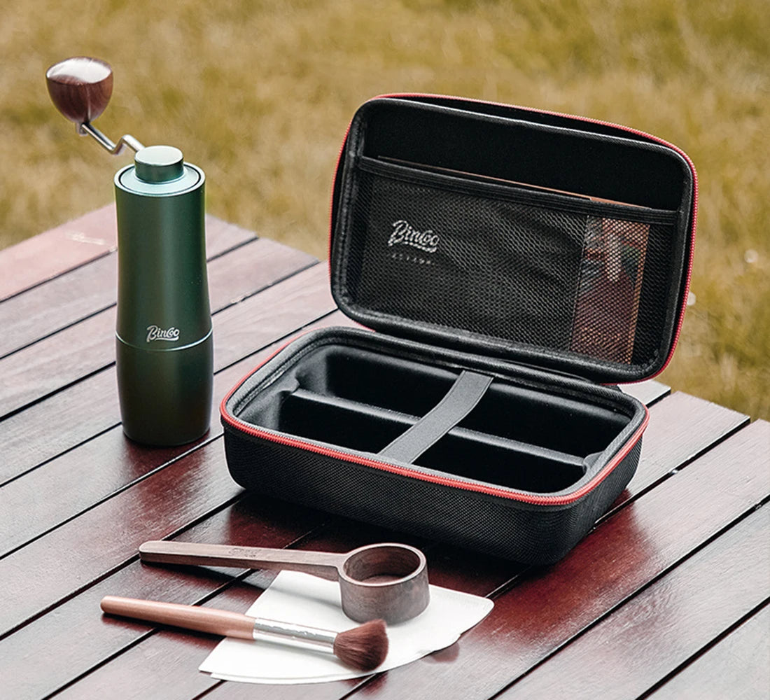 Portable Hand-shaking Bean Grinder Storage Bag Coffee Grinder Protective Case Portable Takeaway Bag Coffee Utensils Storage Bag