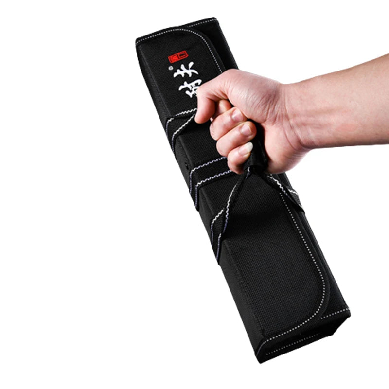 6 Pockets Cooking Chef Knife Roll Bag Kitchen Cutter Storage Holder Outdoor Camping Travel Portable Carry Knives Protective Case