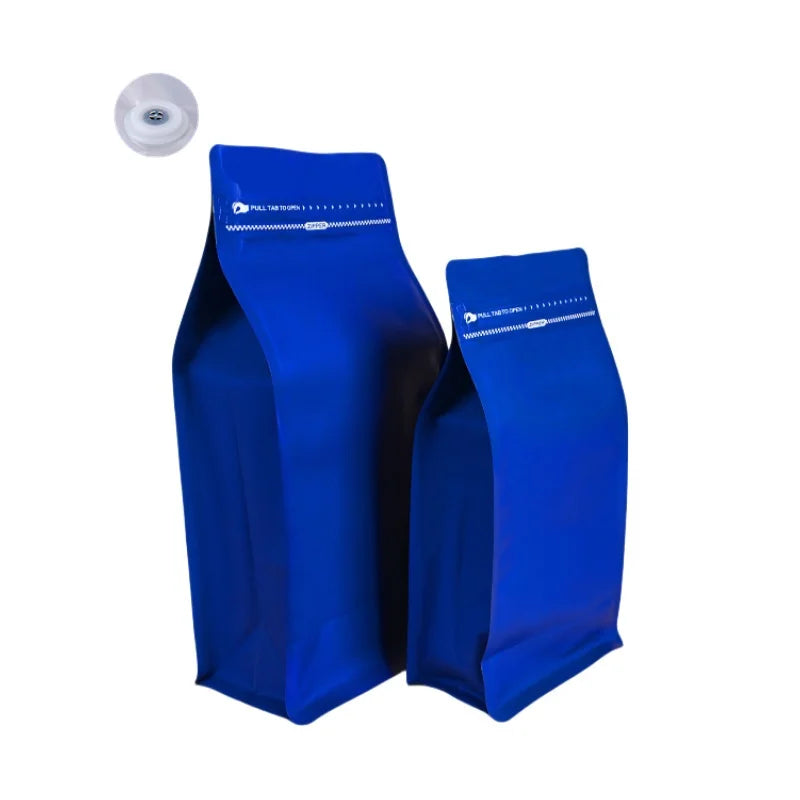 StoBag 50pcs Coffee Beans Bag Packaging with/No Valve Aluminum Foil Sealed for Powder Nuts Storage Reusable Pouches