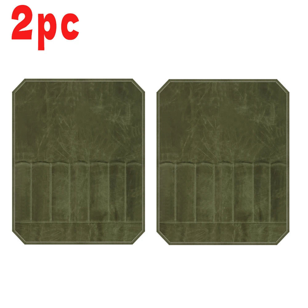 Chef Knife Bag Kitchen Roll Bag Heavy Duty Canvas Waxed Canvas Portable Durable Waterproof Knife Storage Camping BBQ