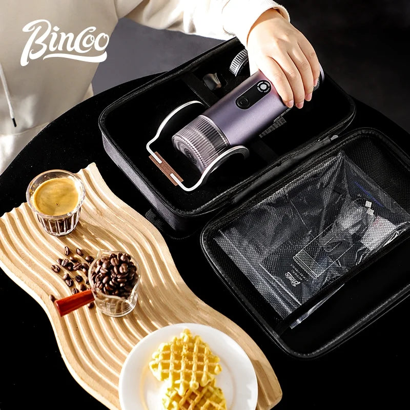 Bincoo Camping Portable Coffee Machine，Electric Wireless Heating Concentrate Extraction Espresso Machine，Design RedDot Award Hot