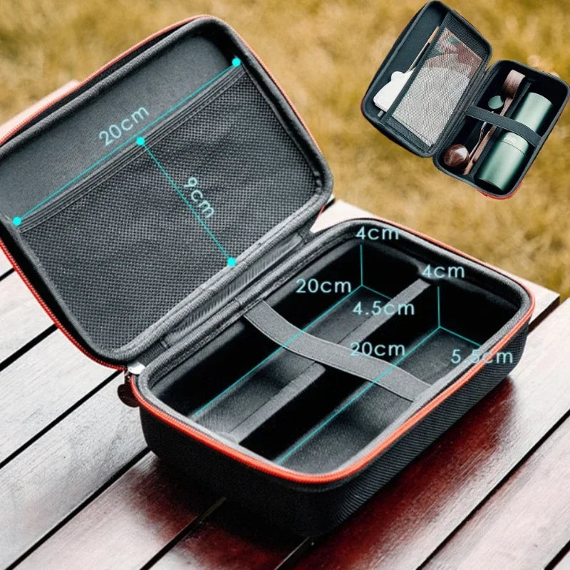 Portable Hand-shaking Bean Grinder Storage Bag Coffee Grinder Protective Case Portable Takeaway Bag Coffee Utensils Storage Bag