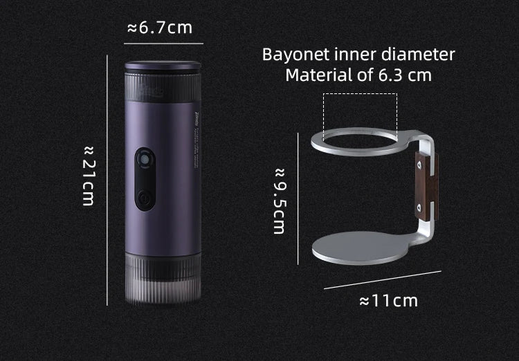 Bincoo Camping Portable Coffee Machine，Electric Wireless Heating Concentrate Extraction Espresso Machine，Design RedDot Award Hot