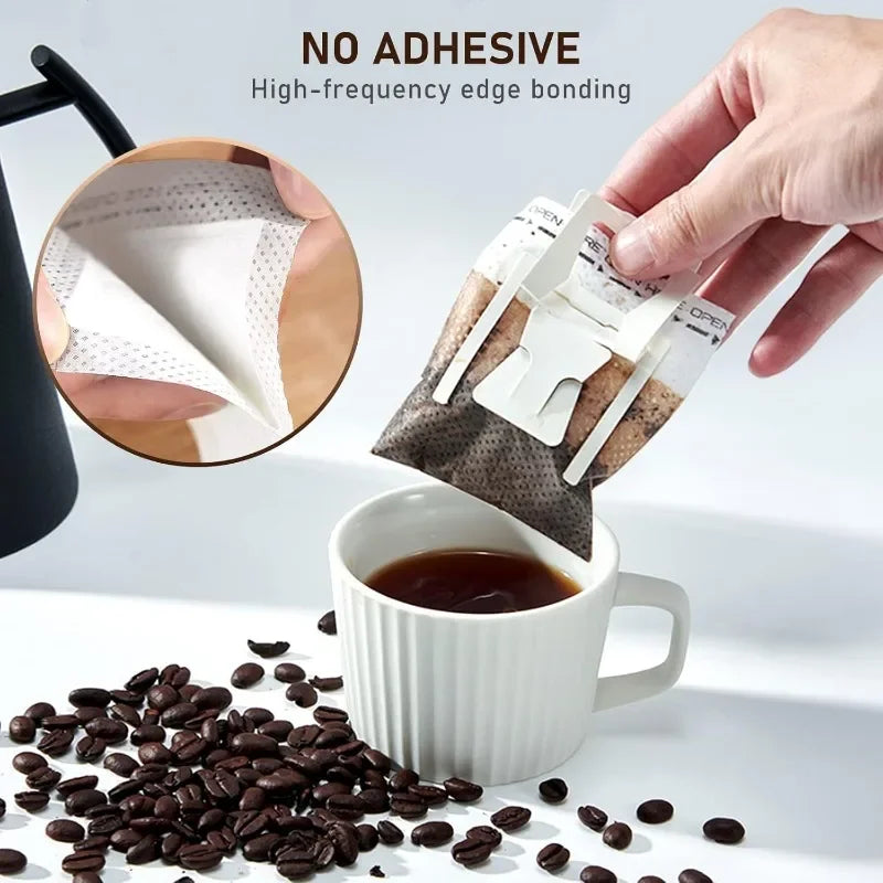 Coffee Filter Bags Disposable Drip Coffee Paper Pack Portable Hanging Ear Espresso Coffee Serve Making Tool Accessories
