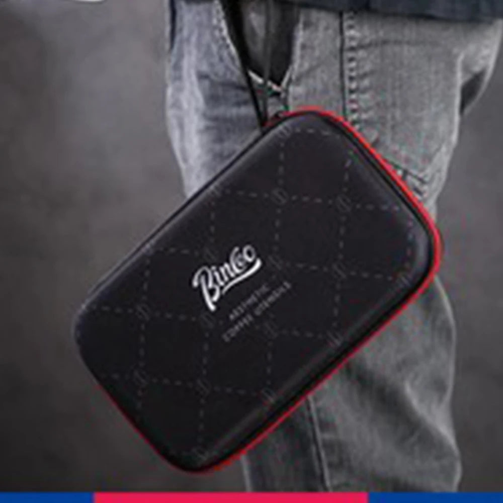 Portable Hand-shaking Bean Grinder Storage Bag Coffee Grinder Protective Case Portable Takeaway Bag Coffee Utensils Storage Bag