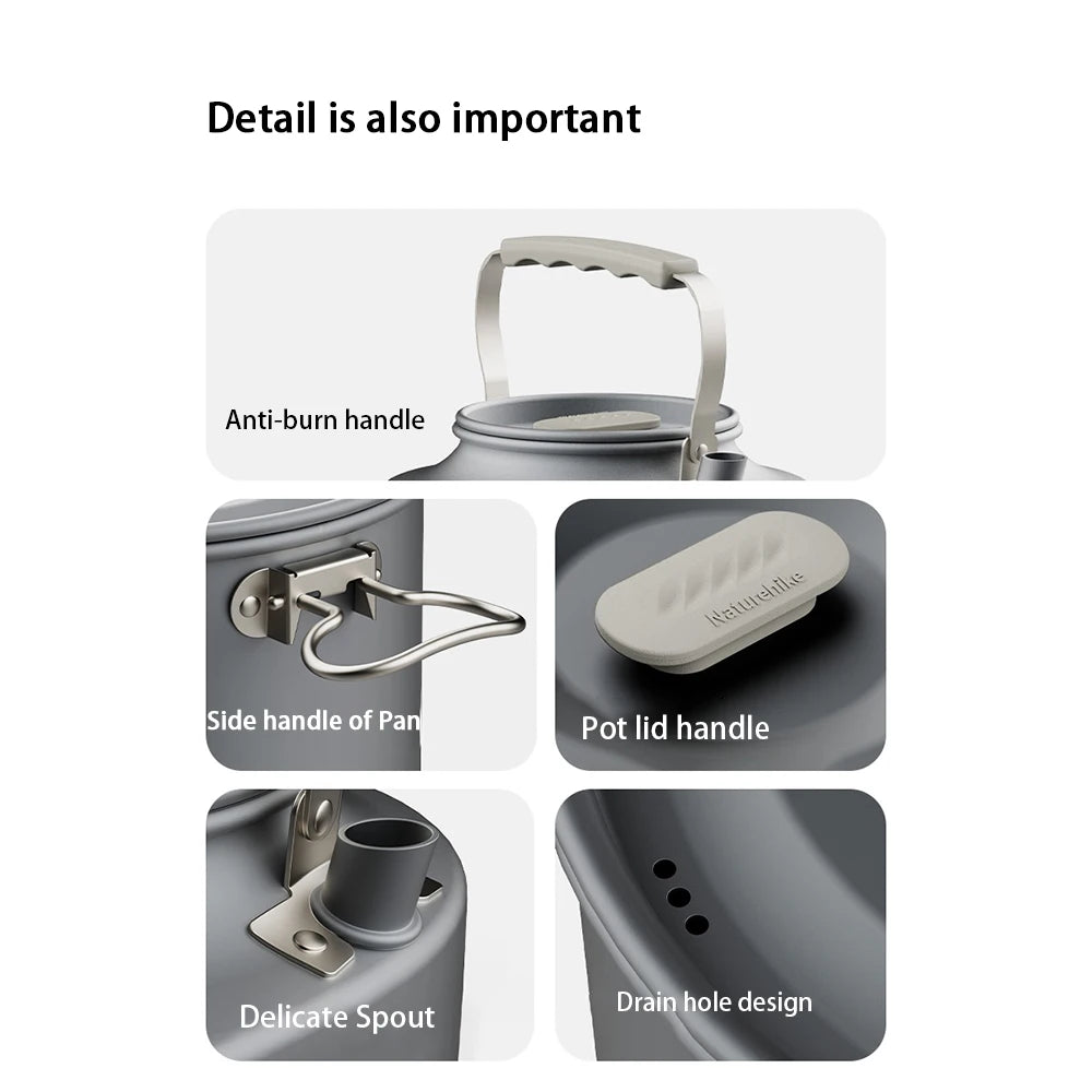 Camping Cookware Set Outdoor Pot Tableware Kit Camp Kitchen Equipment Accessories Pot Outdoor Camping Hiking and Picnic Tourist