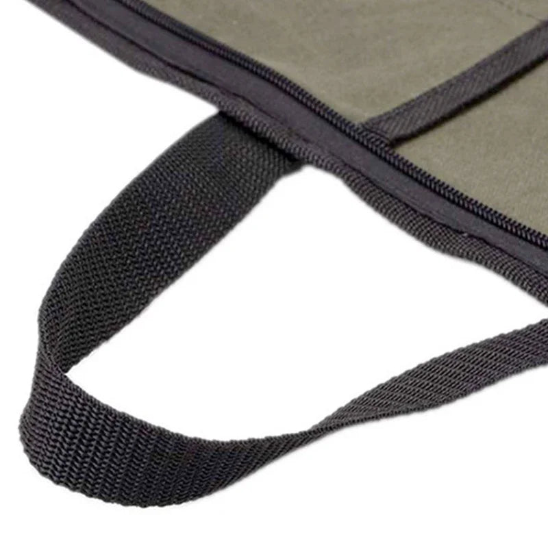 Chef Knife Bag Kitchen Roll Heavy Duty Waxed Canvas Chef Knife Bag Kitchen Roll Bag Portable Durable Storage Camping