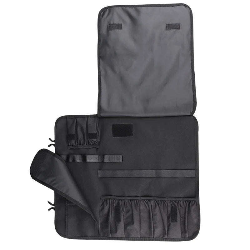 Chef Knife Roll Bag Kitchen Meat Cleaver Slicing Utensils Storage Pocket Camping Hunting Nakiri Japanese Knives Carry Case