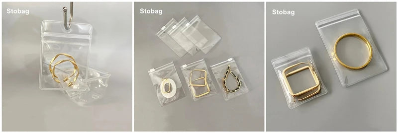 StoBag 50pcs Coffee Beans Bag Packaging with/No Valve Aluminum Foil Sealed for Powder Nuts Storage Reusable Pouches