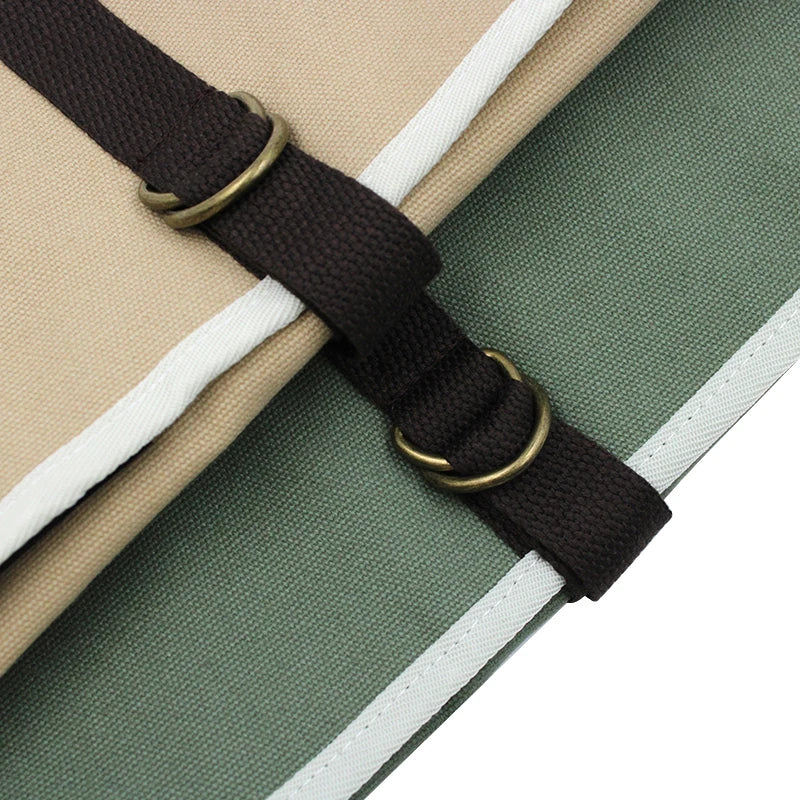 Camping Utensil Bag, Knife Roll Bag for Chefs Canvas Roll Up Culinary Bag Tableware