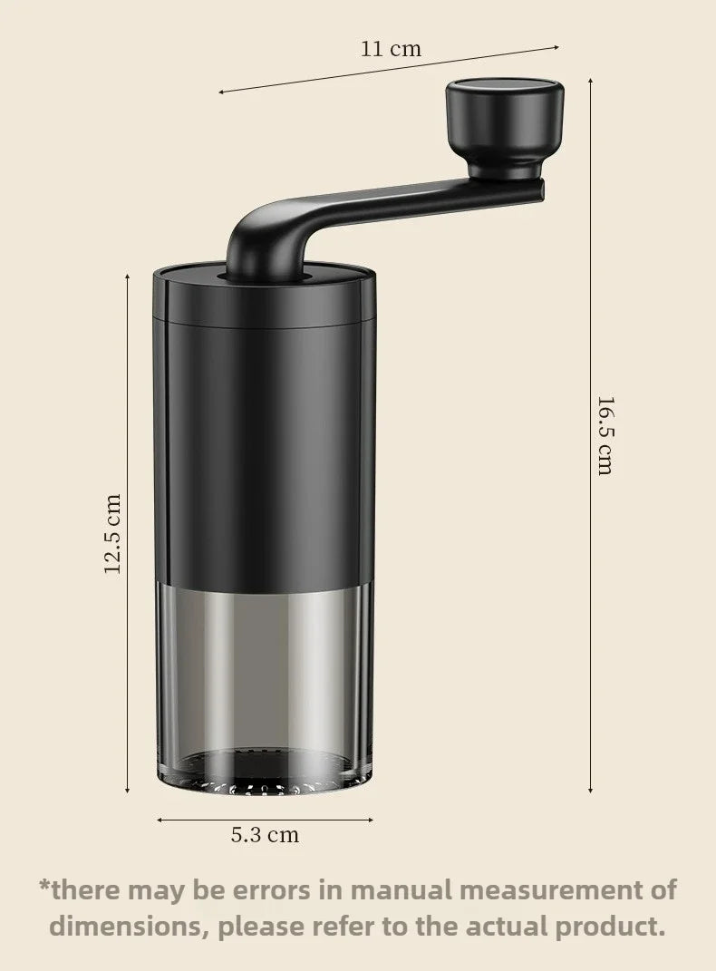 2025 New Hand Cranked Coffee Grinder Portable Adjustable Grinder Home Outdoors Travel Hand Crank Coffee Utensil