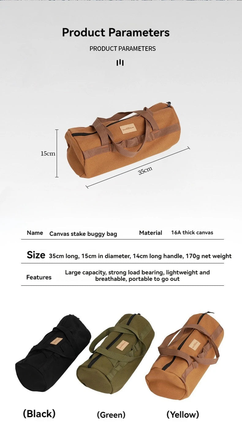 Outdoor Picnic Carrying Case Camping Bag Cutlery Pouch Larg Capacity Tableware Handbag Portable for Travel Supplies