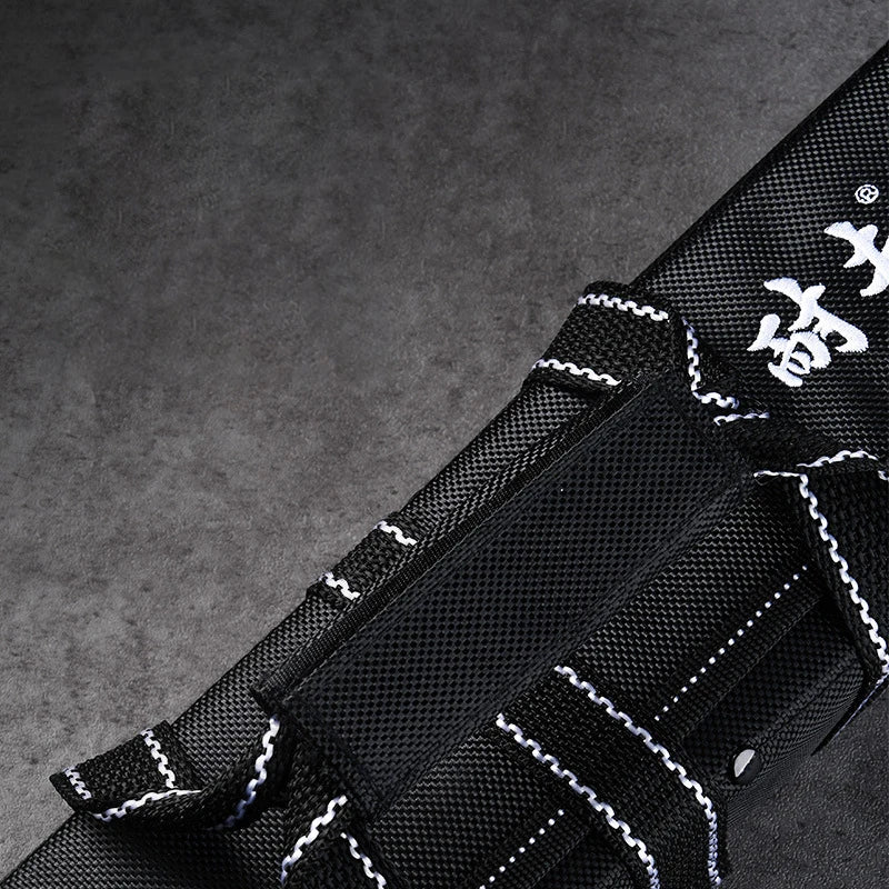 6 Pockets Cooking Chef Knife Roll Bag Kitchen Cutter Storage Holder Outdoor Camping Travel Portable Carry Knives Protective Case