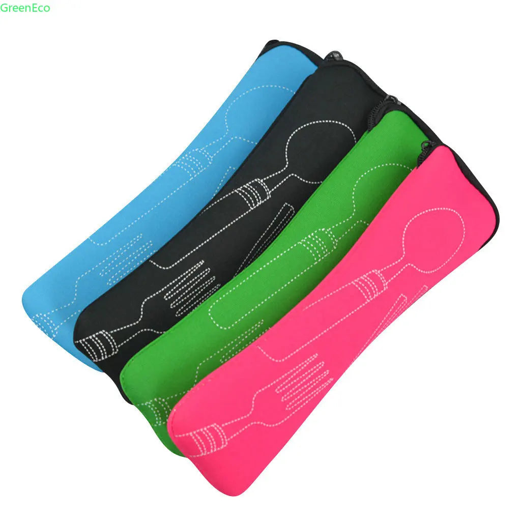 Portable 3 Piece Steel Cutlery Set for Camping and Traveling