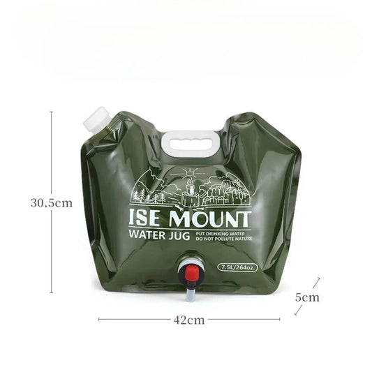 Folding Water Storage Bag Outdoor 7.5L Large Capacity Folding Water Storage Portable Practical High Sealing Water Storage Bag